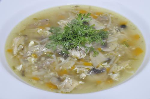 Jak uvařit čínská slepičí polévka s houbami ? Snadné recept, připravený za 30 - 45 minut